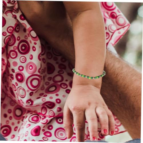 Pulseras de la amistad anti tirones pack ajustable con letras oscuras para evitar pérdidas en niñas 3
