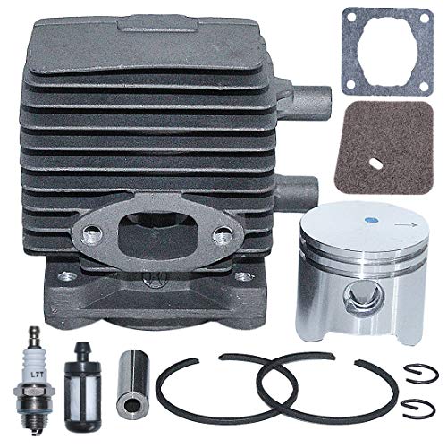 AUMEL Cylinder Piston Kit 34MM For Stihl Trimmer FS75 FS80 FS85 HS75 HS80 HS85 HL75 HL75K HT70 FC75 FC85 FH75 FR85 HT75 KA85 KR85 KW85 SP81 SP85 part Replace #4137 020 1202/4137 020 1201.