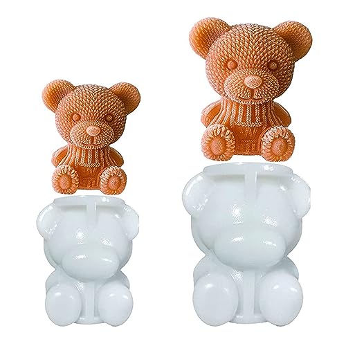 Stampo Silicone Per Ghiaccio A Forma Di Orso 3D - 4 Pezzi Per Cubetti Divertenti - Foto 10