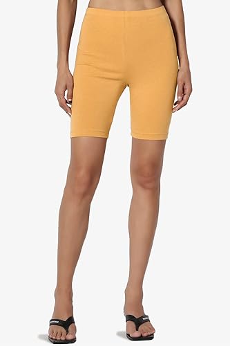 Miniatura 2 de TheMogan Leggings cortos de algodón elástico a medio muslo para mujer