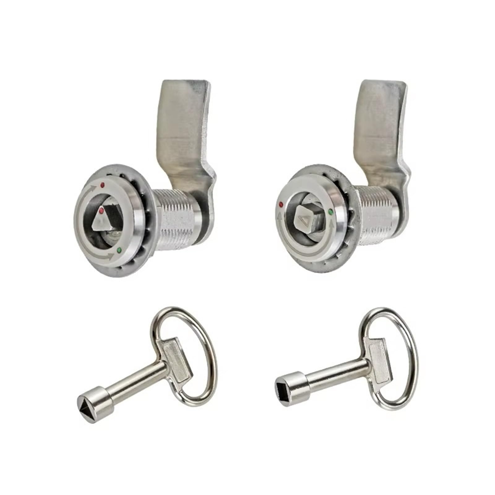 Ntbpeyzvqf Triangle Adjustable Cylinder Lock 304 Stainless Steel Control Cabinet Iron Door Triangle Four Corner Tongue 1Pcs(Triangle Adjustable)