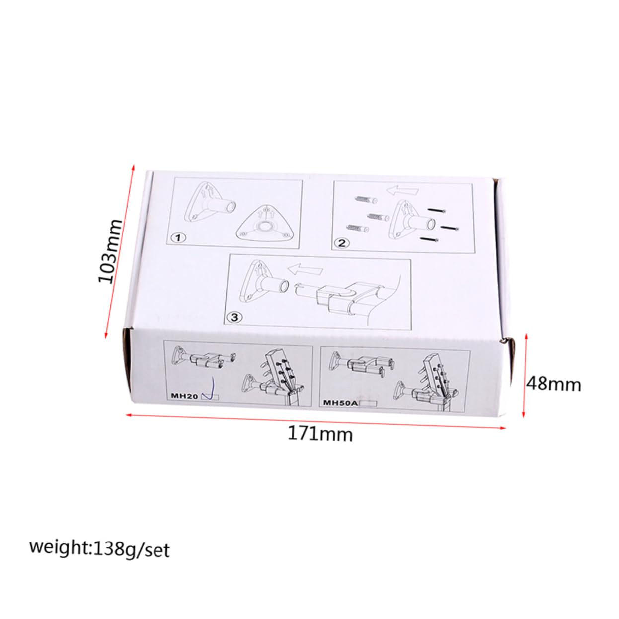 GALPADA Electric Guitar Hanger Wall Mount Holder Rack Hook Bracket Space Saving Design for Guitars Banjos Basses Easy Installation Drywall Plastic