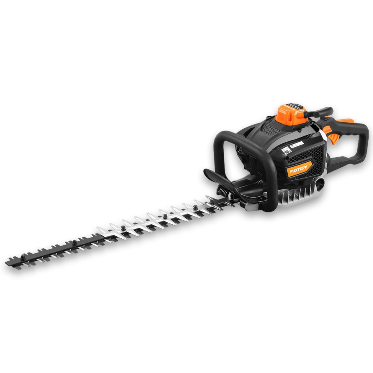 FUXTEC Cortasetos Profesional de Gasolina FX-MHP245-55cm - 24,5cm3 850W - Motor de 2 Tiempos - Cuchilla de 61cm - Mango ergonómico Giratorio