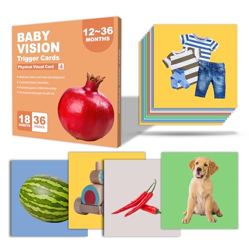 Image of Lefan New Born Baby Essentials: High Contrast Black and White Vision Flash Cards 18 Cards, 36 Pages, Ideal Toys for 6 to 12 Months, for 12-36 Month (Baby Vision Cards 12-36)