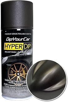 DipYourCar.com HyperDip Paint - Can of Sprayable Automotive Dip Coat - Removable Peelable Paint Protection for Cars - Brass Monkey Satin Coat Spray