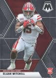 2021 PANINI MOSAIC DRAFT PICKS #19 ELIJAH MITCHELL LOUISIANA RAGIN' CAJUNS FOOTBALL OFFICIAL TRADING CARD OF NFL