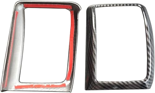 Miniatura 8 de 4 piezas de fibra de carbono color aire acondicionado cubierta de ventilación para Ford Ranger accesorios 2015 2016 2017 2018 2019 2020 2021 ABS