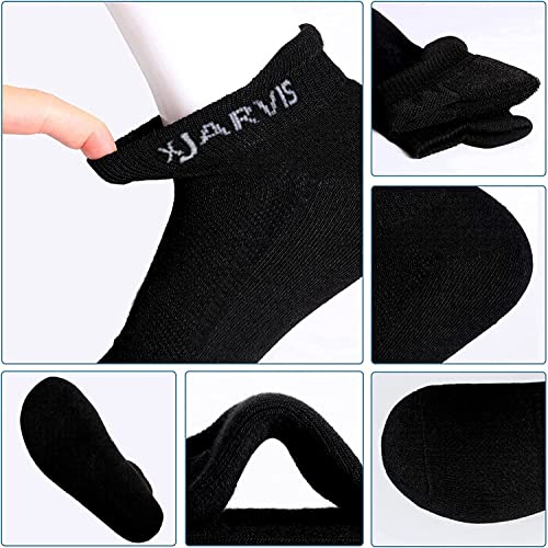 5 Pairs Ankle Length Half Terry Cotton Socks Men & Women for Sports, Pack of 53