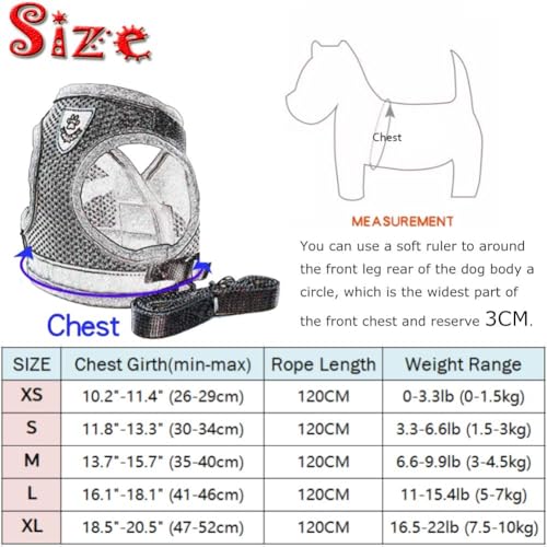 Image of FEimaX Dog Harness and Leash Set for Walking, Soft Mesh Adjustable Easy Control Lightweight Cat Vest Harnesses with Reflective Strips, Escape Proof Small Dogs Cats Vests (Blue, Small)