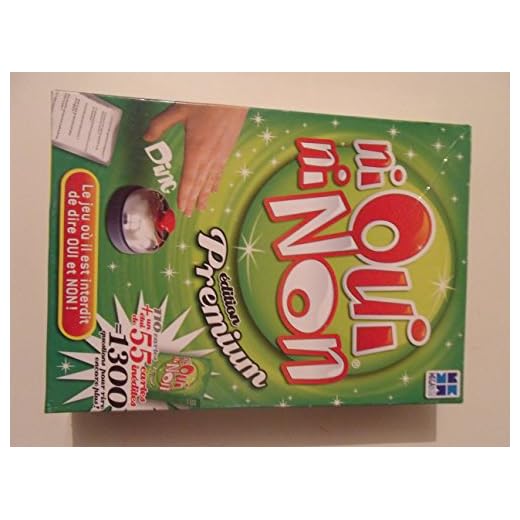 Megableu - 678038 - Jeu de société - Grands Classiques - Ni Oui Ni Non Thématique Générale avec 55 cartes en plus