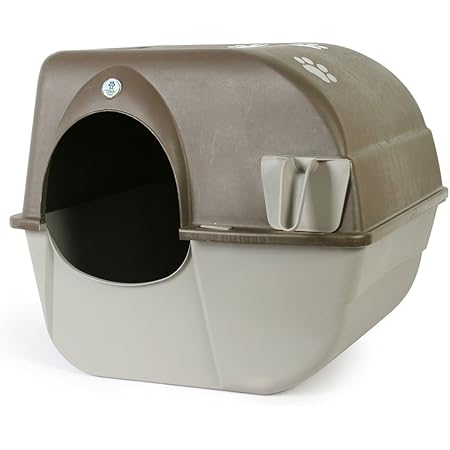 Omega Paw Self-Cleaning Litter Box, Pewter