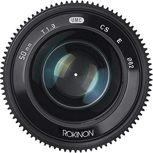 Amazon | Rokinon CV50M-E 50mm T1.3 コンパクト高速シネレンズ Sony E