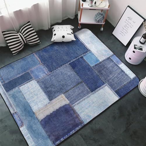 �J�[�y�b�g �f�j���� �����` ���O�}�b�g ���O �O�~ �ėp �h�_�j �R�� �h�� �h�L �ӂ���Ǝ�G�� ������� �D�����t�����l�����O ���g�[�Ή� �􂦂� ����~�ߕt �l�C �v���[���g 100 × 150 cm FVRFBN144