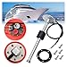 KSKSK Boat Fuel Tank Sending Unit 52mm Marine Boat Car Point Fuel Tank Level Gauge 0-190Ω Fuel Float Sensor + Fuel Level Gauge 7 Color LED Oil Tank Indicator(450mm)