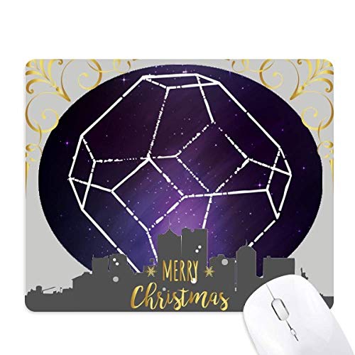 Tapis de souris la nuit de noël en caoutchouc, cadeau féerique idéal pour bureau et gaming