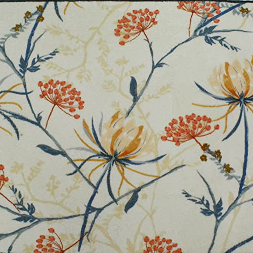 Abreeze Soft Oval Area Rugs For Bedroom Living Room,Floral Runner Rug Non Skid Washable Bedroom Rug Throw Rugs Floor Carpet For For Nursery Children Kids Girls Room Home Decorative 2'X5.3',Coffee #TOP4