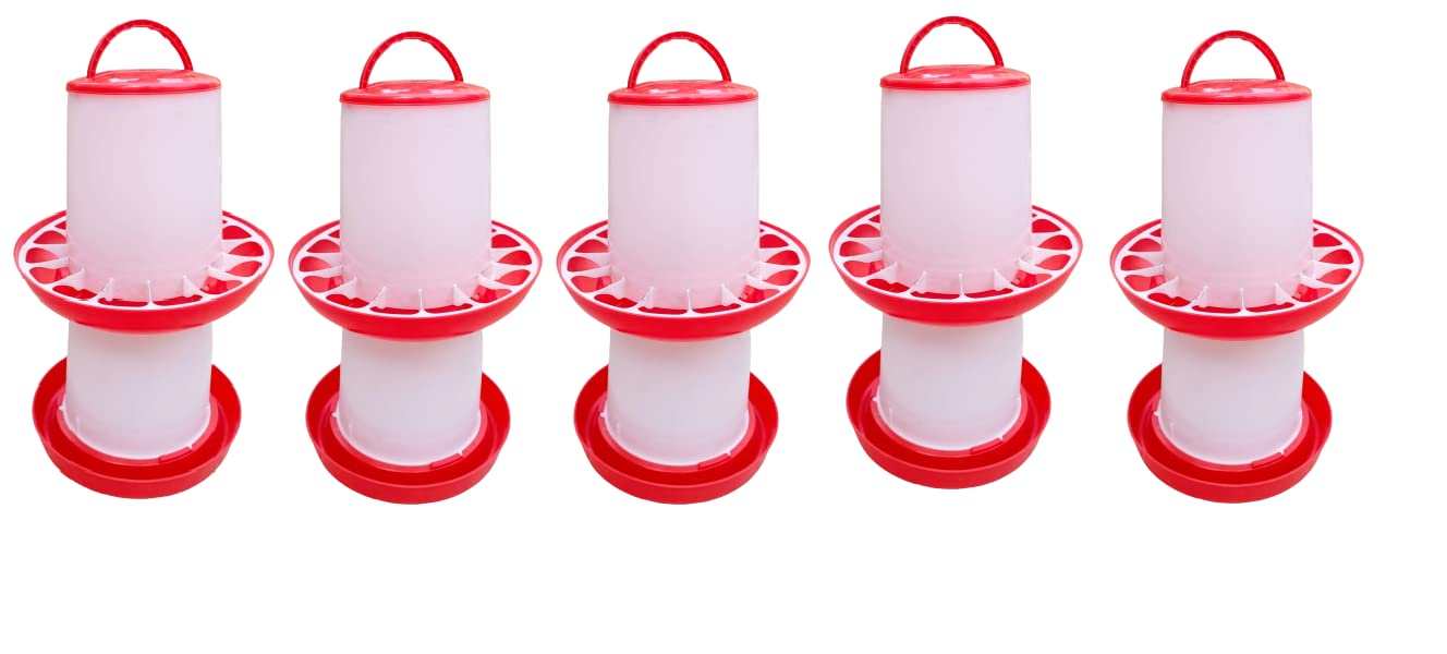 HUMBE&CO-Plastic Hanging Poultry Feeder Drinker for All Type Birds Quantity- (6kg Feeder 5pc&6Ltr Drinker 5pcs=10pcs) (B0BWW3BWLK) Amazon Price History, Amazon Price Tracker
