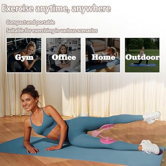 Thigh Trainer,Kegel Exerciser, Pelvic Floor Exercise Devices, Booty Trainer,Inner Thigh Exercise Equipment,Hip TrainerThigh Workout Equipment for Women