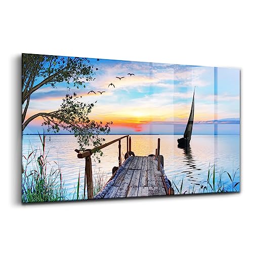 Verre d'art pour l'intérieur innovant Wallfluent déco nature grand format 100x50cm