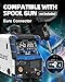AZZUNO 200A MIG Welder 110V/220V, 8 in 1 Welder Machine Aluminum MIG/Gas MAG/Gasless Flux Core MIG/Gas MIG/Spot MIG/Spool Gun Compatible/Lift TIG/Stick Welding, Multi process Welding Machine