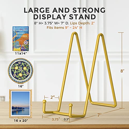image for TR-LIFE 8 Inch Large Plate Stands for Display - Metal Plate Holder Dis