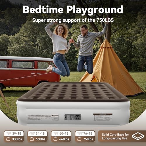 DIVON King Air Mattress with Built in Pump Raised の商品画像 5
