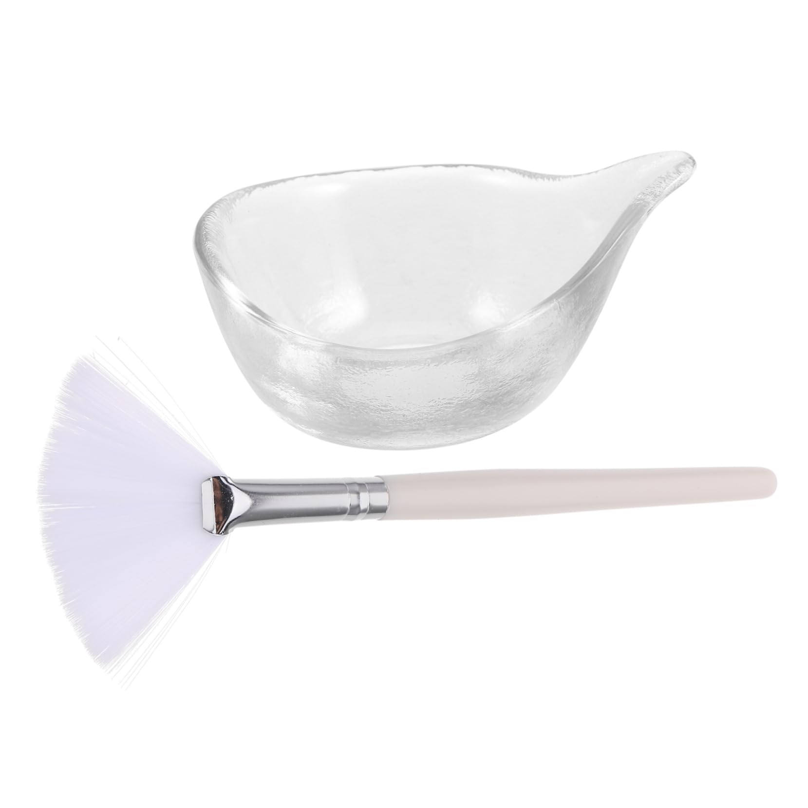 FOMIYES Ergonomic Handle Soft Fruit Acid Brush Perfect for Face Mask Preparation Flat Face Mask Brush Facial Bowl