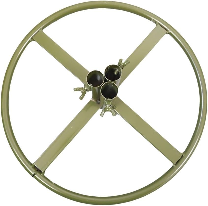 Iron Flower Pole Display Stand Base Heavy Duty Iron Reusable Standing Giant Base for Large Floor Standing Flowers(Style A)