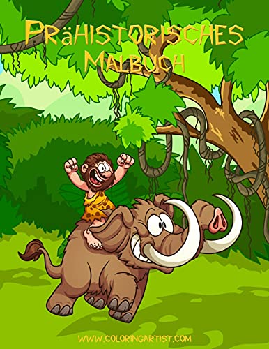 Prähistorisches Malbuch 1 (German Edition)