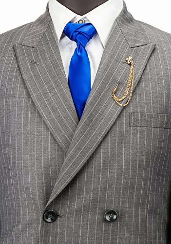 Knighthood Golden Scout Logo with 3 Layer Hanging Chain Brooch Lapel Pin Golden2