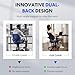 FLEXISPOT Ergonomic Office Chair with Dual Back Support, Home Office Desk Chairs, Swivel Computer Chair, Comfy with Dynamic Double Lumbar Support 4D Arm Rest OC5 (Black)