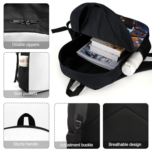 Backpack Microphone with Music Notes Backpack for Laptop And Travel - Lightweight Bagpack for IPad, Books, Clothes4