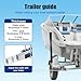 Hishine 1 Pair of Boat Trailer Guide L Shaped, 40