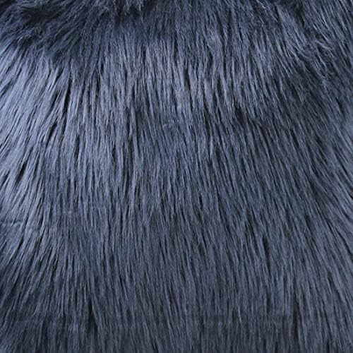 OYIMUA Grey 18'' x 18'' Fluffy Soft Faux Fur Cushion Covers Pack of 2, Luxurious Home Decorative Super Soft Plush Pillow covers Case 45 x 45 cm for Sofa Bed Car