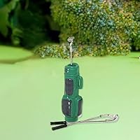 Vista 5 de Palos de golf de casa de muñecas, accesorios para exteriores en miniatura, bolsa de golf, palos de golf, modelo en miniatura, verde