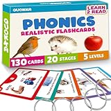 QUOKKA Phonics Flash Cards for Kids Ages 4-8 I 20 Phonic Stages 260 Card Games...
