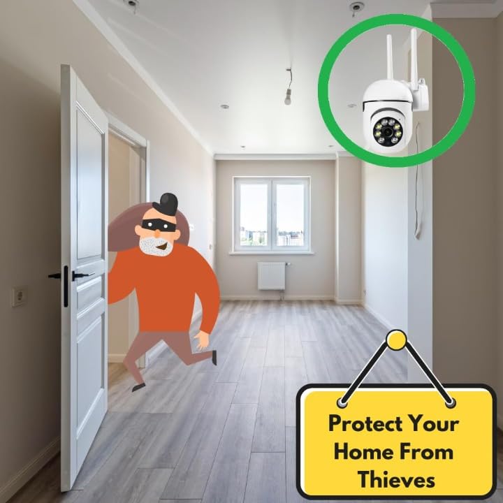 FAVONE 4 MP FHD WiFi Indoor Mini Surveillance Fox Ptz CCTV Camera for Home with Color Night Vision, 360° Ptz Rotation, Motion Tracking, Two Way Audio and Multi Users View 1