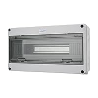 Vista 26 de MOLLOM Caja de protección de distribución MCB del disyuntor de 2 vías con carril DIN, impermeable IP65, para interiores y exteriores