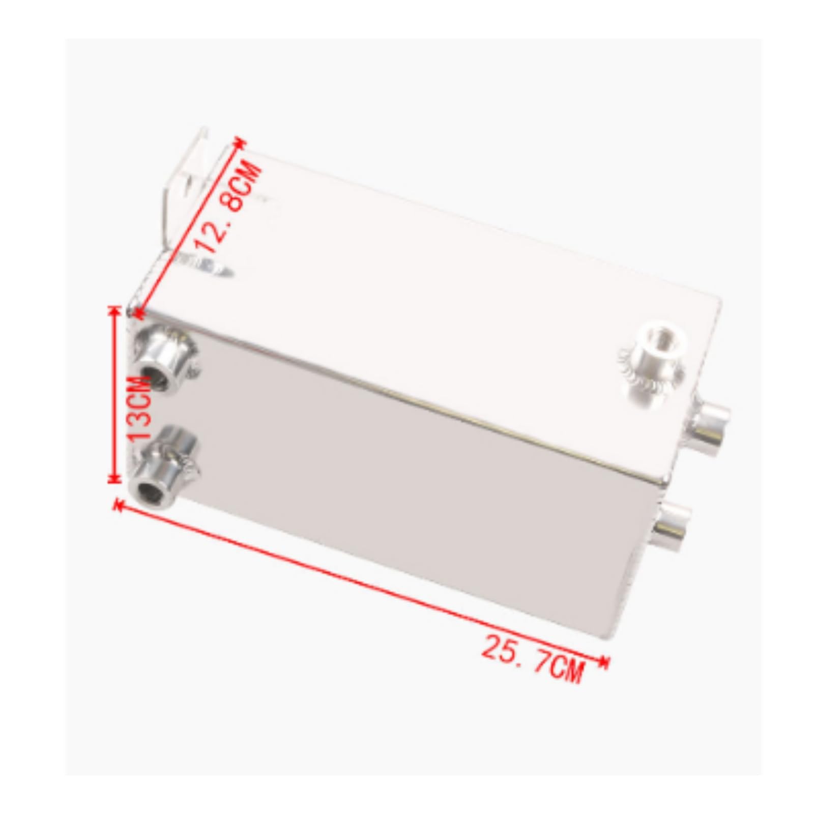 Amagogo Tanque Gasoil 4L Resistente | Universal, Unido, pósito Aluminio con Puertos, Entusiastas l Motor, Mecánicos