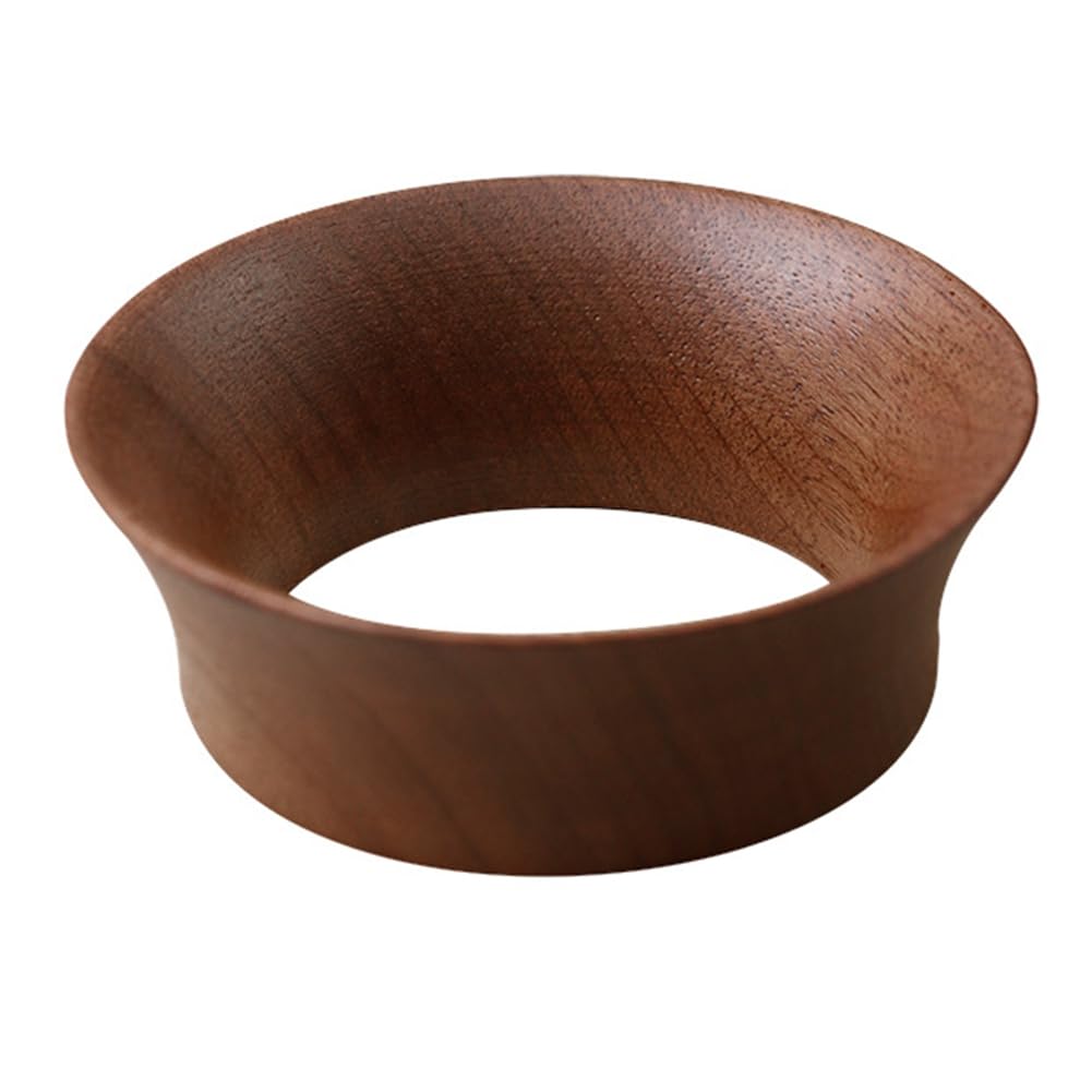 IJSDNVJNDX Wood Coffee Dosing Ring(51mm) for Portafilter Replacement Fit for Espresso Tools Powder Funnel(51mm)