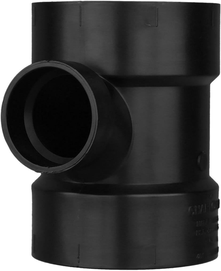 ABS004011800 ABS Sanitary Tee 4 x 2 Hub Dia. in.