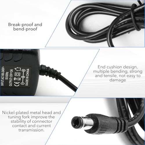 12V 3A Power Adapter AC 100-240V to DC 12V Power Supply UK Plug 5.5mm x 2.5/2.1mm Jack Wall Charger for Home and Office Use Compatible with LED Strip Lights CCTV Cameras ADSL Cats and More - Image 4