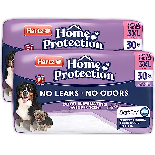 Hartz Home Protection Lavender Scented Dog Pads, 3XL 60 Count, Su...