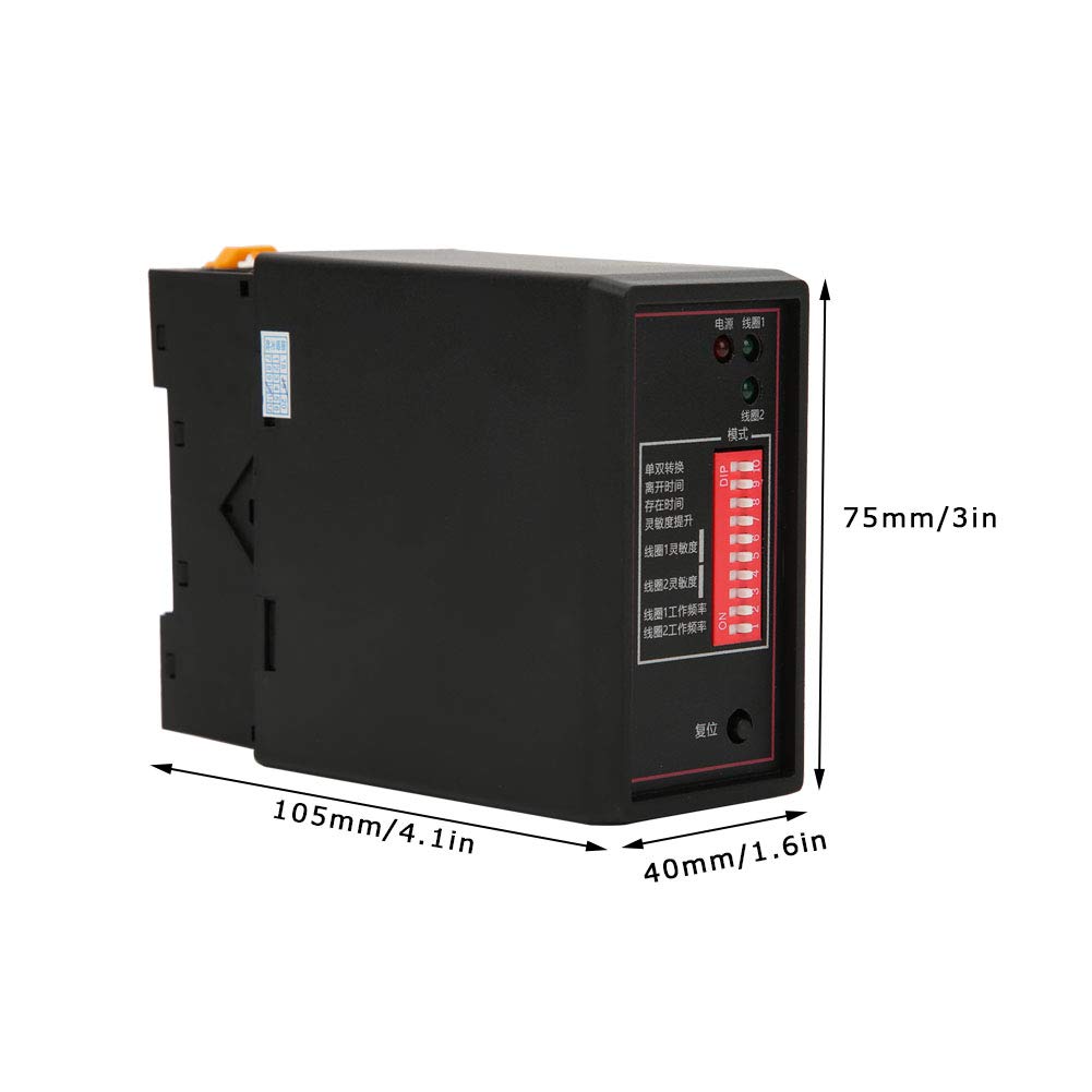 Sensor Inductivo Doble Canal PD232, Detector de Lazo para Estacionamiento de Vehículos con Sensibilidad Ajustable, Ideal para Garajes Residenciales y Comerciales, de Detección de Parking Eficiente