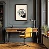 Automobile, Cream and Brown Vintage Framed Wall Art Print A2 (59.4×42cm) Black, Wall Decor for Living Room, Bedroom, Office & Home, Ready to Hang, Art Gift #4