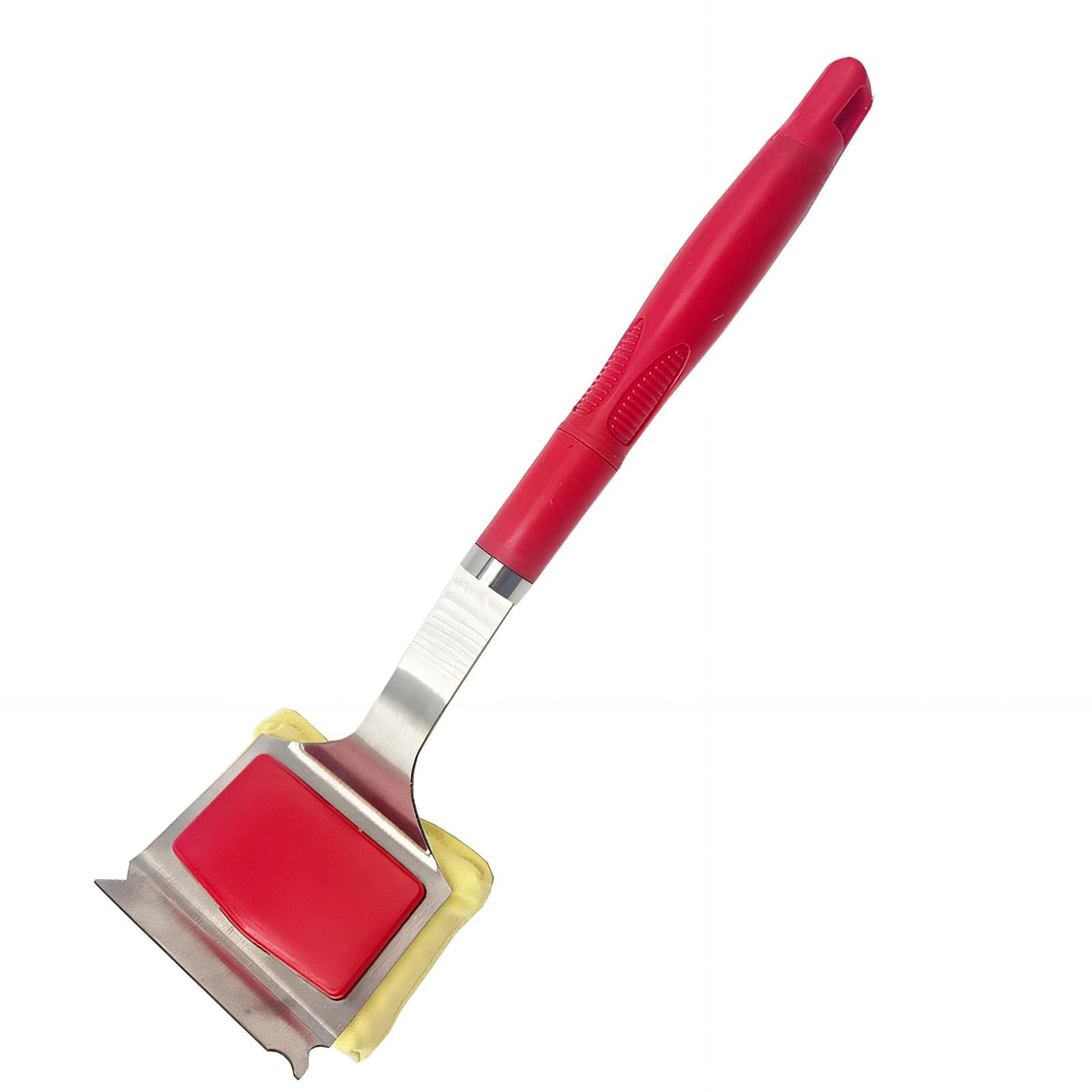 Multiple Purpose Rustless Brush for Barbecue Oven and Kitchen Cleansing Denial Shed Bristles Ergonomic Grip Encompassed Grill Brush Replaceable Head
