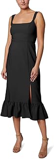Square Neck Gown with Flounce