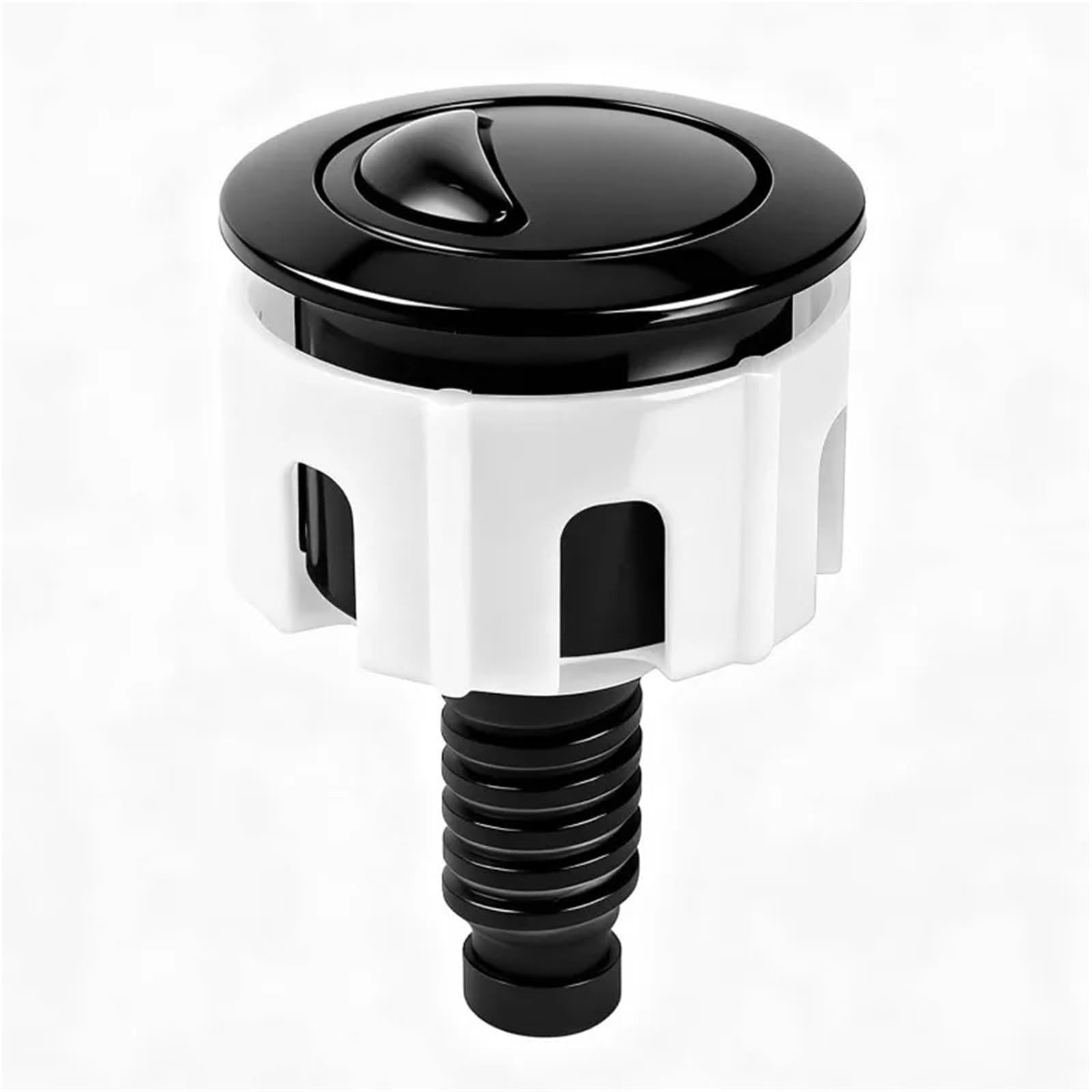 Toilet Button 1 PCS Toilet Flush Button, ABS Dual Push Butto with Most Tank System Button（Black）