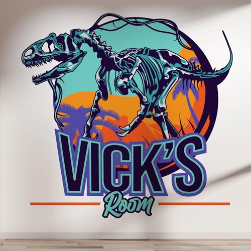 Vinilo Decorativo Personalizado Dinosaurio T-Rex para Niños miniatura 6