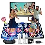 OZLET Single/Double HDMI Musical Electronic Dance mat with a Camera, a 64G Large Memory Card, Including 1030 Games,650 Songs, 81 Music Videos,Suitable for TV use,a Luxurious Gift for Boys and Girls